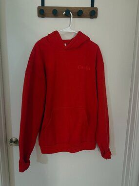 Comfrt Minimalist Hoodie - Crimson